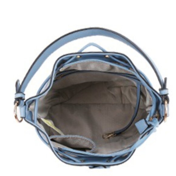 2-in-1 Oval Monogram Drawstring Satchel Wallet Set - Picture 2 of 2